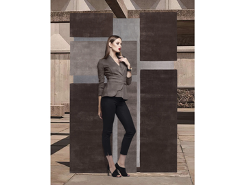 POP TWO - Wool and viscose rug with geometric shapes by SITAP Carpet Couture Italia - view 3